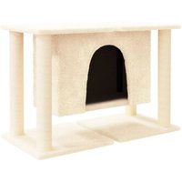 VidaXL Kratzbaum mit Sisal-Kratzsäulen und Höhle creme VidaXL Kratzbaum mit Sisal-Kratzsäulen und Höhle creme von VIDAXL