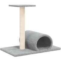 VidaXL Kratzbaum mit Tunnel grau VidaXL Kratzbaum mit Tunnel grau von VIDAXL