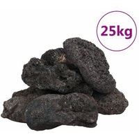 VidaXL Lavagranulat Schwarz 10-30 25 kg von VIDAXL