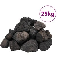 VidaXL Lavagranulat Schwarz 5-8 cm 25 kg von VIDAXL