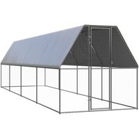 VidaXL Outdoor Hühnerkäfig mit Komplettüberdachung 2 m, 8 m, 2 m von VIDAXL