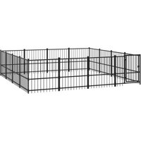 VidaXL Outdoor Hundezwinger Stahl 3,88 m, 3,88 m, 1 m VidaXL Outdoor Hundezwinger Stahl 3,88 m, 3,88 m, 1 m von VIDAXL