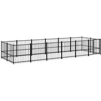 VidaXL Outdoor Hundezwinger Stahl 5,82 m, 1,935 m, 1 m von VIDAXL