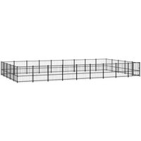VidaXL Outdoor Hundezwinger Stahl 8,73 m, 4,85 m, 1 m von VIDAXL
