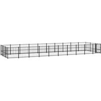VidaXL Outdoor Hundezwinger Stahl 9,7 m, 2,91 m, 1 m von VIDAXL