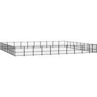 VidaXL Outdoor Hundezwinger Stahl 9,7 m, 8,73 m, 1 m von VIDAXL