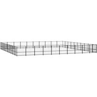 VidaXL Outdoor Hundezwinger Stahl 9,7 m, 9,7 m, 1 m von VIDAXL