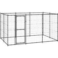 VidaXL Outdoor Hundezwinger aus verzinktem Stahl 3,3 m, 2,2 m, 1,8 m von VIDAXL