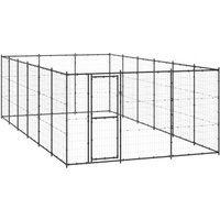 VidaXL Outdoor Hundezwinger aus verzinktem Stahl 3,3 m, 6,6 m, 1,8 m von VIDAXL