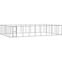 VidaXL Outdoor Hundezwinger aus verzinktem Stahl 9,9 m, 6,6 m, 1,8 m von VIDAXL