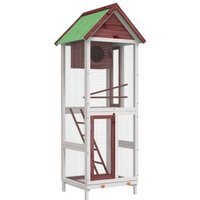 VidaXL Voliere dunkelbraun VidaXL Voliere dunkelbraun von VIDAXL