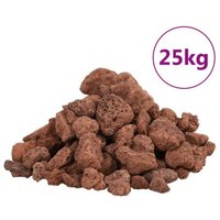 VidaXL Vulkangestein Rot 1-2 cm 25 kg von VIDAXL