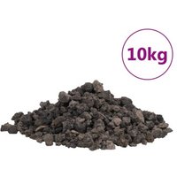 VidaXL Vulkangestein Schwarz 1-2 cm 10 kg von VIDAXL