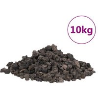 VidaXL Vulkangestein Schwarz 1-2 cm 10 kg von VIDAXL