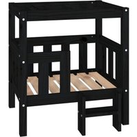 VidaXL erhöhtes Hundebett aus Kiefernholz schwarz 43 cm, 70 cm, 43 cm VidaXL erhöhtes Hundebett aus Kiefernholz schwarz 43 cm, 70 cm, 43 cm von VIDAXL