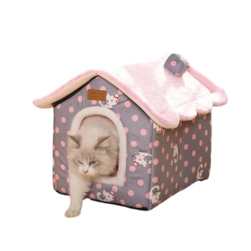 Gemütliches Haustierbett, Warmes Höhlennest, Schlafbett, Welpenhaus für Katzen und Kleine Hunde,E-46 * 37 * 40cm Gemütliches Haustierbett, Warmes Höhlennest, Schlafbett, Welpenhaus für Katzen und Kleine Hunde,E-46 * 37 * 40cm von VIDECOR
