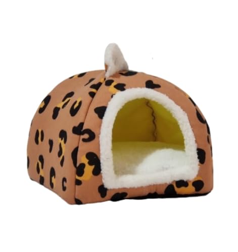 Hundehütte für Den Innenbereich, Faltbares, Weiches Zwingerbett, Warmes Katzennest, Welpenhöhle mit Kissen für Kleine, Mittelgroße und Große Hunde und Katzen,B-44 * 44 * 36cm von VIDECOR