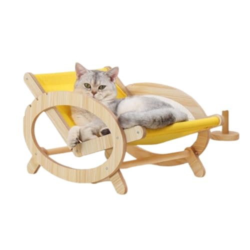 Katzen-Hängemattenbett, Katzen-Lounge-Stuhl, 15 Kg Belastbar, 4-stufig Verstellbar, Katzen-Schaukelstuhl, Modern, für Kätzchen, Kaninchen, Katzen Im Innenbereich, Welpen,B Katzen-Hängemattenbett, Katzen-Lounge-Stuhl, 15 Kg Belastbar, 4-stufig Verstellbar, Katzen-Schaukelstuhl, Modern, für Kätzchen, Kaninchen, Katzen Im Innenbereich, Welpen,B von VIDECOR