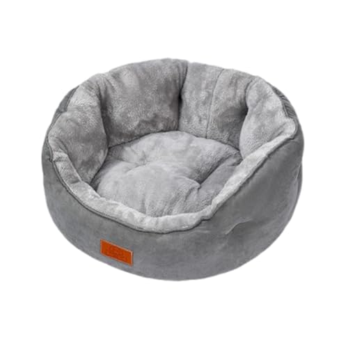 Katzenbett für Hauskatzen, Mittelgroßes Katzenhöhlenbett, Maschinenwaschbare, rutschfeste Unterseite, Ultraweiches Plüschkissen,C-42 * 52 * 20cm von VIDECOR