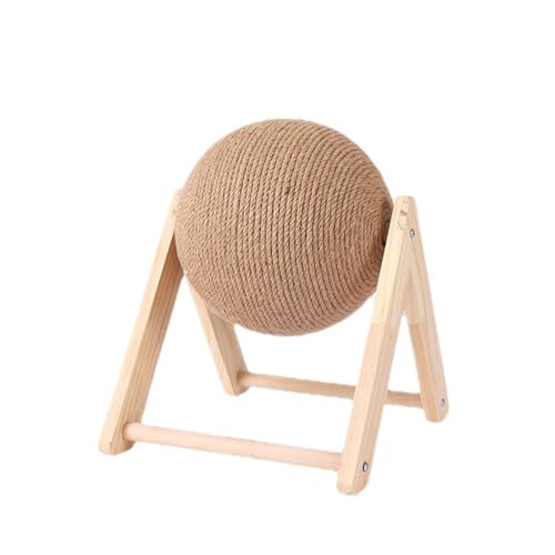Katzenkratzspielzeug, Natürlicher Sisal-Katzenkratzball mit Holzsockel, Katzenkratzer für Hauskatzen und Kätzchen, Haustierspielzeug, Katzenkratzbaum, Interaktiver Katzenkratzball,Large Katzenkratzspielzeug, Natürlicher Sisal-Katzenkratzball mit Holzsockel, Katzenkratzer für Hauskatzen und Kätzchen, Haustierspielzeug, Katzenkratzbaum, Interaktiver Katzenkratzball,Large von VIDECOR