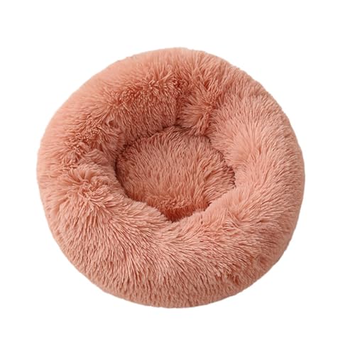 VIDECOR Rundes, Weiches, Flauschiges Hundebett – Höhlenbett für Kleine Hunde, Katzenbett, Selbstwärmendes Haustierbett, Haustierschlafbett für Kleine Hunde und Katzen,F-80cm von VIDECOR