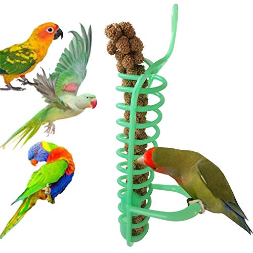 VIDOO Papagei Haustier Vogel Fütterung Spielzeug Hängen Obst Reis Spike Mais Cob Feeder Korb von VIDOO