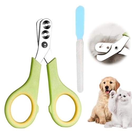 VIDSTW Krallenschere für Hunde mit Nagelfeile, Krallenschere Katzen, Krallenschneider für Hunde Doppeltes Rundes Lochdesign, Katzenkrallen Schneider für Kätzchen, Welpen Kaninchen VIDSTW Krallenschere für Hunde mit Nagelfeile, Krallenschere Katzen, Krallenschneider für Hunde Doppeltes Rundes Lochdesign, Katzenkrallen Schneider für Kätzchen, Welpen Kaninchen von VIDSTW