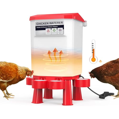 Hühner-Warmwasserbereiter, 11 l, Kunststoff, beheizte Hühner-Bewässerung, 3 Gallonen, hängende Geflügel-Warmwasserschale mit abnehmbaren Beinen für Winter und Sommer, Outdoor-Stall für Truthahn Hühner-Warmwasserbereiter, 11 l, Kunststoff, beheizte Hühner-Bewässerung, 3 Gallonen, hängende Geflügel-Warmwasserschale mit abnehmbaren Beinen für Winter und Sommer, Outdoor-Stall für Truthahn von VIDUTC