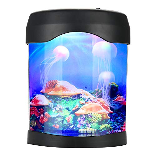 USB Aquarium Licht Schreibtisch Mini Aquarium Stimmung LED Beleuchtung Farbwechsel Nachtlampe für Zuhause und Büro von VIFERR