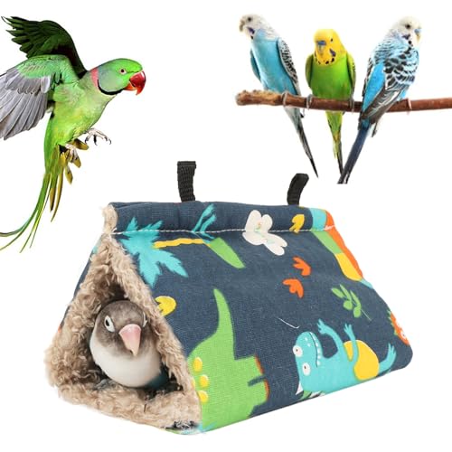 VIFERR Vogelnester, Dreieckig, für den Winter, Warm, Zum Aufhängen, Vogelhängematte, Vogelkäfig, Schlafbett, Zelt mit Haken für Papageien, Hamster, Sittiche VIFERR Vogelnester, Dreieckig, für den Winter, Warm, Zum Aufhängen, Vogelhängematte, Vogelkäfig, Schlafbett, Zelt mit Haken für Papageien, Hamster, Sittiche von VIFERR