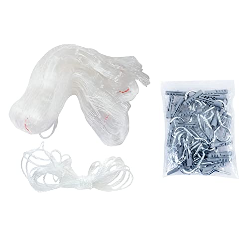 VIGAN Haustier-Sicherheitszaun für Katzen, Hunde, Nylon, schützendes transparentes Netznetz für Balkon und Fenster, für Baby, Kind, Fallnetzzaun (3MX2M) von VIGAN