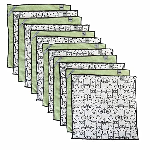VIGAR - Mikrofasertuch - Packung 12 - Modell Pets Club - 38 x 0,5 x 38 cm - Trocknen und Reinigen von Haustierzubehör, Küche oder Bad - in Grün und Grau VIGAR - Mikrofasertuch - Packung 12 - Modell Pets Club - 38 x 0,5 x 38 cm - Trocknen und Reinigen von Haustierzubehör, Küche oder Bad - in Grün und Grau von VIGAR