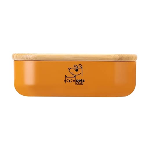 VIGAR – Vorratsdose für die Küche – Dose für Süßigkeiten und Haustiersnacks – 19 x 13 x 7 cm – hermetischer Bambusdeckel – 1025 ml – spülmaschinenfest – Orange VIGAR – Vorratsdose für die Küche – Dose für Süßigkeiten und Haustiersnacks – 19 x 13 x 7 cm – hermetischer Bambusdeckel – 1025 ml – spülmaschinenfest – Orange von VIGAR