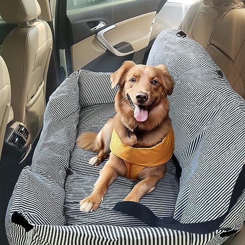 Hunde-Autositz für mittelgroße und große Hunde, Hunde-Schlafsofa für zu Hause, Rücksitz-Sitzerhöhung für Haustiere mit Leine, sicherer Reiseträger von VILAVI