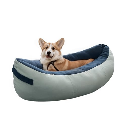 VILAVI Hundebett, Anti-Angst-Haustierbett für kleine Hunde, weiches Umarmungsbett für selbstwärmend, flauschig, beruhigendes hundebett höhle, Pod-Form von VILAVI