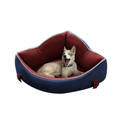 VILAVI Hundebett für kleine Hunde, beruhigendes Hundebett, Betten für Hauskatzen, Flauschiges Haustier-Schlafsofa mit Tragegriff von VILAVI
