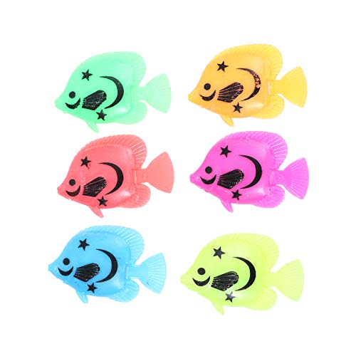 VILLCASE Rollenspiele Spielzeug 10 Stück Lebensechte Kunststoff Künstliche Bewegliche Schwimmende Fische Ornamentdekorationen für Aquarium Aquarium (Zufälliges Farbmuster) Spielzeuge von VILLCASE