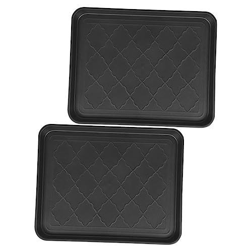 VILLCASE 2Stücke Kofferraummatte Für Schuhe Und Haustierbedarf Multifunktionale Abtropfwanne Für Hundefutter Blumentöpfe Und Langlebiges Material Für Innen von VILLCASE