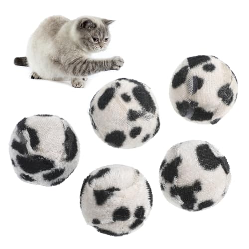 VILLCASE 5Stücke Leopardenball Katzenspielzeug Interaktive Spielzeuge Für Katzen Fördern Das Spielverhalten Stimulieren Natürliche Instinkte Vermeiden Kratzschäden An Möbeln VILLCASE 5Stücke Leopardenball Katzenspielzeug Interaktive Spielzeuge Für Katzen Fördern Das Spielverhalten Stimulieren Natürliche Instinkte Vermeiden Kratzschäden An Möbeln von VILLCASE