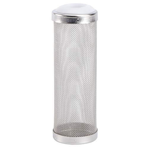 VILLCASE Edelstahlsieb Aquarienfilterschutzgitter Garnelenfilterschutz 12 Mm Edelstahlgewebe Filtereinlass Aquarium Filtergehäuse zum Schutz von Garnelenfischen (Silber) Schwammfilter von VILLCASE