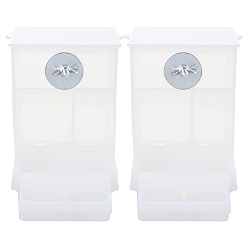 VILLCASE 2st Futterstelle Für Papageien Müslispender Vogelfutterbox Automatischer Futterautomat Sittichfutter Für Vogelkäfig Zubehör Für Vogelkäfige Sittich-Futter Weiß Reisen Acryl Snack VILLCASE 2st Futterstelle Für Papageien Müslispender Vogelfutterbox Automatischer Futterautomat Sittichfutter Für Vogelkäfig Zubehör Für Vogelkäfige Sittich-Futter Weiß Reisen Acryl Snack von VILLCASE
