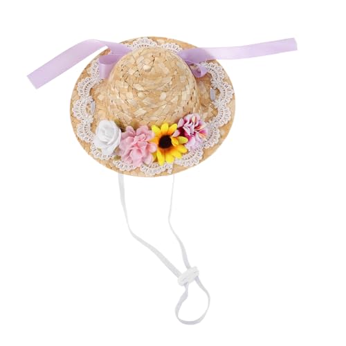 VILLCASE Charmanter Mini Hut mit Schleife und Blumen für DIY Dekorationen zu Geburtstags und Hochzeitsfeiern für Kreative Bastelprojekte VILLCASE Charmanter Mini Hut mit Schleife und Blumen für DIY Dekorationen zu Geburtstags und Hochzeitsfeiern für Kreative Bastelprojekte von VILLCASE