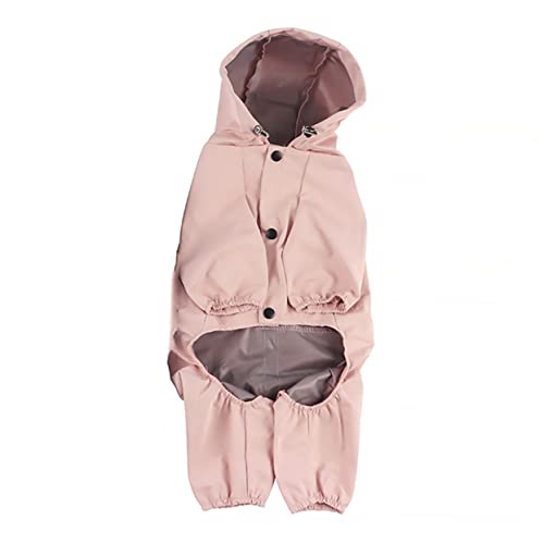 VILLCASE Reflektierende Hundejacke Winddichter Haustier-Regenmantel Für Welpen Atmungsaktiv Verstellbarer Kordelzug Für Outdoor-aktivitäten von VILLCASE