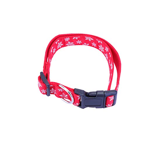 Nylon- Für Haustiere Kragen Mit Kätzchen-print Weihnachtshundehalsband Haustierhalsband Aus Stoff Urlaub Haustierhalsband Glocke Schleife Hundehalsband Der Hund Leinen von VILLCASE