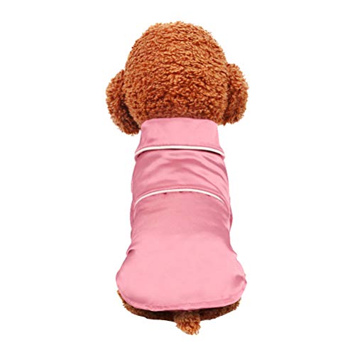 VILLCASE Kurzärmeliger Schlafanzug aus Baumwolle, für Vierjahreszeiten geeignet, Rosa von VILLCASE