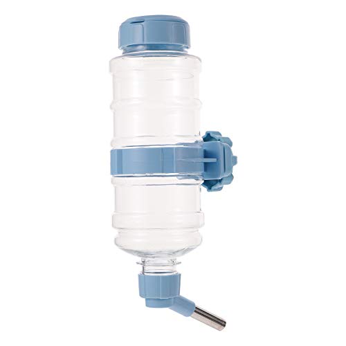 VILLCASE Wasserspender für Hamster, Kaninchen, Chinchilla, Frettchen, 473 ml, Blau von VILLCASE