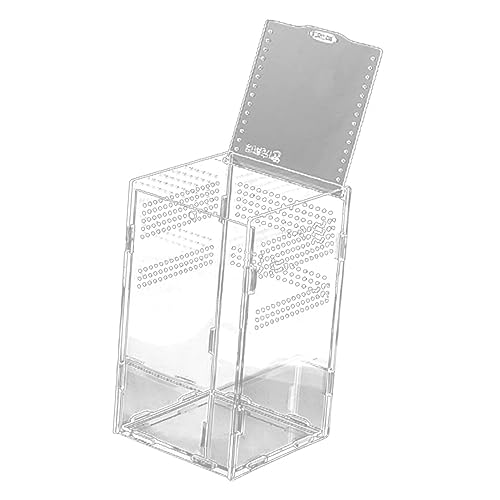 VILLFUL Magnetischer Reptilienbehälter Transparentes Mikro-Terrarium Solides Acrylmaterial Für Tierhaltungskästen Leicht Zu Reinigen Verwenden von VILLFUL