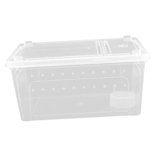 1Satz Reptilien Futterbox Teiliges aus Mittelgroße Zuchtbox für Geckos Schlangen Spinnen Schildkröten Tragbar mit Luftlöchern für Optimale Belüftung 1Satz Reptilien Futterbox Teiliges aus Mittelgroße Zuchtbox für Geckos Schlangen Spinnen Schildkröten Tragbar mit Luftlöchern für Optimale Belüftung von VILLFUL
