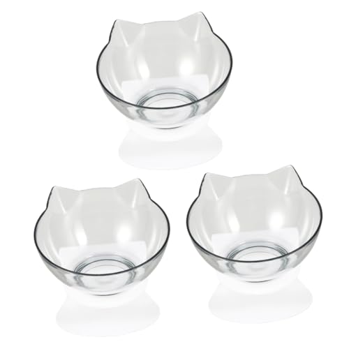 VILLFUL 3 Stücke Elted Pet Feeder Bowl Erhöhten Katze Schüssel Katzenfutter Feeder Wasser Feeder Pet Trinken Schüssel von VILLFUL