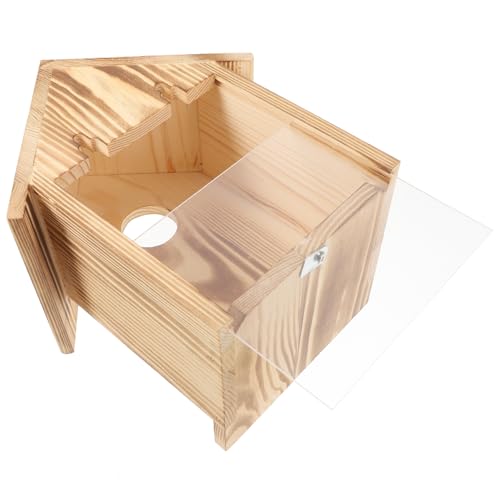 Fenster Vogelhaus aus Holz mit Sichtfenster für Garten Hängendes Vogelhäuschen für Einfache Beobachtung von Wildvögeln Stabiler Haken Design Fenster Vogelhaus aus Holz mit Sichtfenster für Garten Hängendes Vogelhäuschen für Einfache Beobachtung von Wildvögeln Stabiler Haken Design von VILLFUL